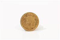 Lot 3 - G.B. gold Half Sovereign - Victoria J.H. 1887....