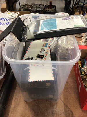 Lot 239 - Box of First Day Covers in albums