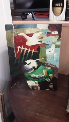 Lot 242 - Pascal, impressionist oil on board study