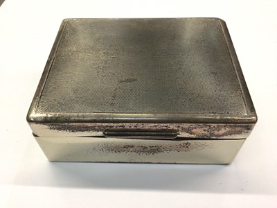 Lot 855 - Silver cigarette box