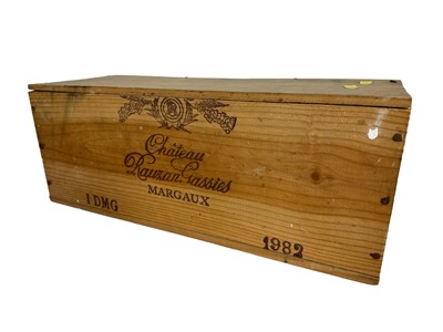 Lot 7 - One double magnum, Chateau Rauzan Gassies 1982 Margaux, owc