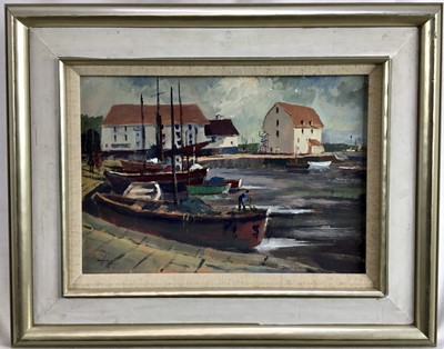 Lot 259 - Arvind Limaye, contemporary, oil on board - Woodbridge, signed and dated, 25cm x 36cm, framed