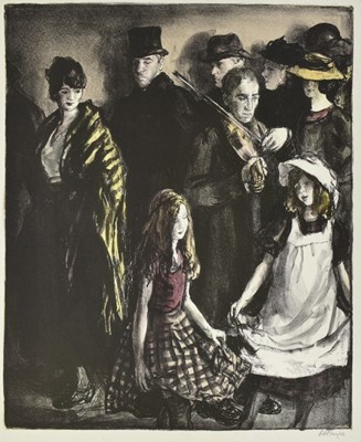 Lot 1023 - *Gerald Spencer Pryse (1882-1956) colour lithograph - the fiddler, signed below in pencil, 46cm x 38cm, unframed