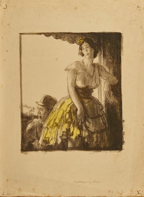 Lot 1025 - *Gerald Spencer Pryse (1882-1956) colour lithograph - the show, signed and titled below in pencil, 32cm x 28cm, unframed