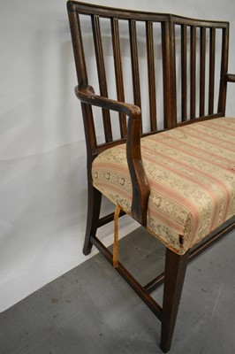 Lot 1480 - Mahogany twin seater chair back settee