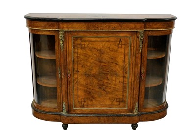 Lot 1161 - Victorian walnut credenza