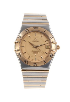 Lot 607 - Omega Constellation Perpetual Calendar bi-metal wristwatch