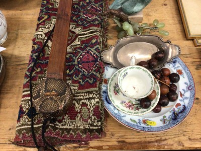 Lot 13 - Sundry items, including silver, silver plate, prayer rug, etc