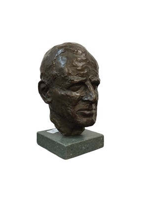 Lot 75 - Samuel Tonkiss (1909-1992) bronze head of H.R.H. Prince Phillip The Duke of Edinburgh 1974, numbered 7/12