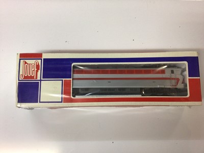 Lot 302 - Jouef HO gauge locomotives including SNCF CC 40108 electric locomotive, boxed 845, SNCF C 61004 diesel shunter, boxed 8503 and SNCF 140-c231Mantes steam tender locomotive, boxed 8202