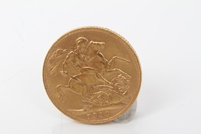 Lot 24 - G.B. - Gold Sovereign Edward VII 1910 (N.B. Obv: Scratch) otherwise GVF (1 coin)