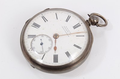 Lot 867 - Victorian silver cased pocket watch, Henex watch and Roamer Supr-Shock wristwatch