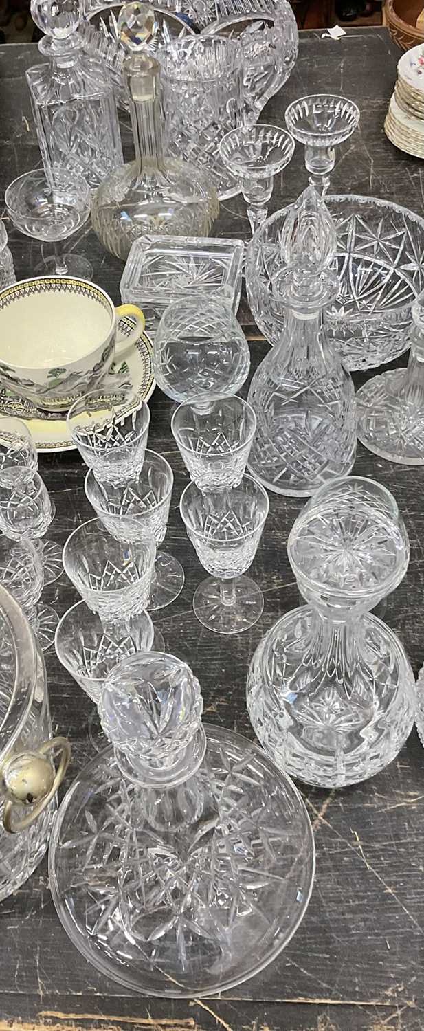 Lot 160 - Set of six Waterford crystal glasses and various other cut glass