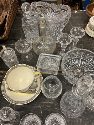 Lot 160 - Set of six Waterford crystal glasses and various other cut glass