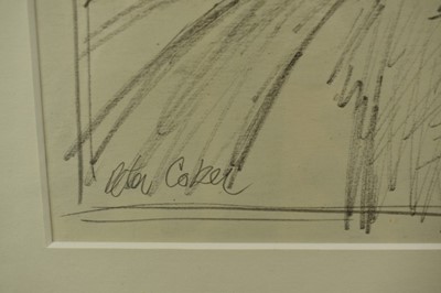 Lot 1148 - *Peter Coker RA (1926-2004) pencil and wash - Tunstall Forest, signed, 29cm x 24cm in glazed frame