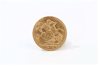 Lot 16 - G.B. gold Sovereign - Edward VII 1904. VF (1...