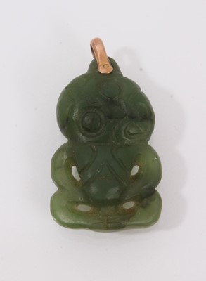Lot 413 - Antique Māori Tiki pendant