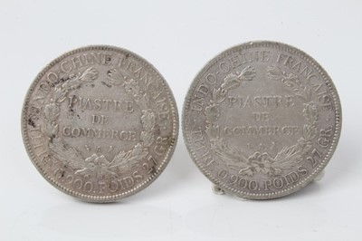 Lot 58 - French Indo China - Silver Piastre coins 1903 VF and 1904 GVF (2 coins)