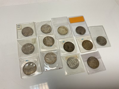 Lot 62 - India - Mixed Edward VII silver Rupees (N.B. Mixed dates & grades F to GVF) (13 coins)