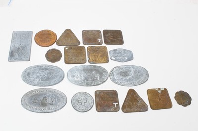 Lot 80 - Jersey - St Hellier World War II German Occupation cheques and tokens (18 cheques & tokens)