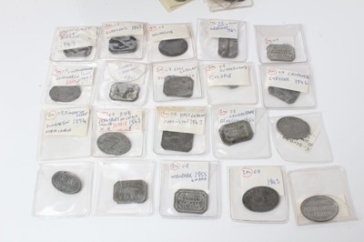 Lot 82 - Scotland - 19th century white metal church/communion tokens (136 tokens)