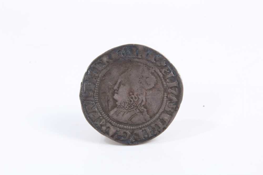 Lot 91 - G.B. - Silver hammered Groats Elizabeth I M/M LIS 1559-60 GF-AVF & M/M Cross Crosslet 1560-61 VG (2 coins)