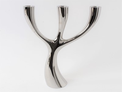Lot 252 - Georg Jensen modernist candelabrum