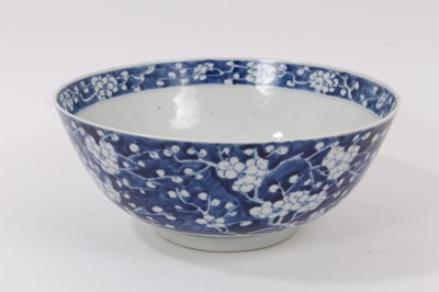 Lot 21 - Chinese porcelain bowl with prunus decoration