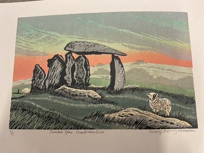 Lot 219 - Penny Berry Paterson (1941-2021) group of seven unframed colour linocut prints
