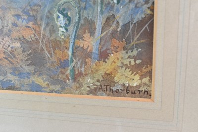 Lot 1029 - Archibald Thorburn (1860-1935) watercolour - Woodcock Family, signed, in glazed frame
