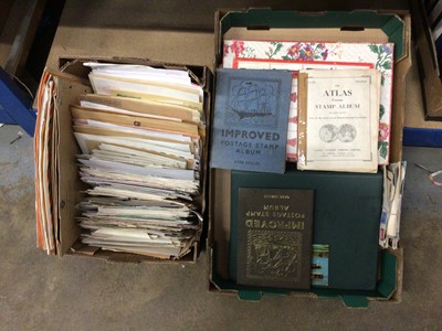 Lot 251 - Two boxes of stamps and FDC's
