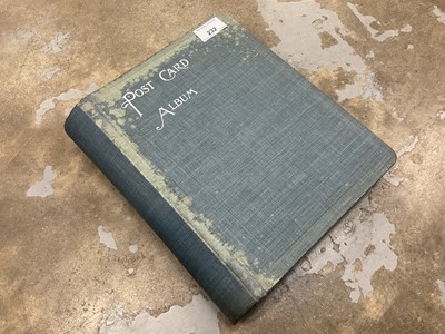 Lot 232 - Vintage postcard album containing approximately 100 cards