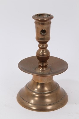 Lot 720 - 16th/17th century Dutch brass candlestick
