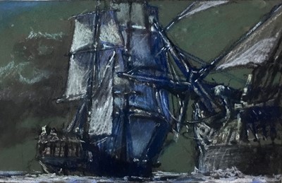 Lot 254 - Patrick Jobson (1919-2007), pastel - Moonlight, 17 x 25.5cm, framed