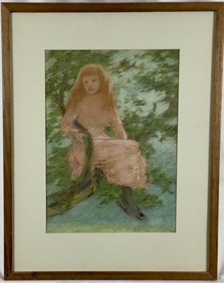 Lot 108 - Robert Little (Scottish 1854-1944) pastel, Summertime, signed with initials