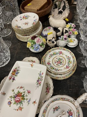 Lot 162 - Minton tea set and lot decorated china including Beswick sheep