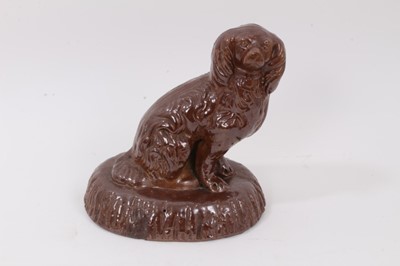 Lot 26 - Salt glazed spaniel