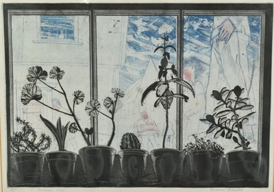 Lot 1124 - *Richard Bawden (b.1936) signed Artist’s Proof - Basement View (Northgate Street, Colchester) 35.5cm x 51cm in glazed frame
