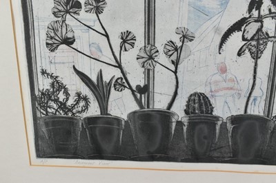 Lot 1124 - *Richard Bawden (b.1936) signed Artist’s Proof - Basement View (Northgate Street, Colchester) 35.5cm x 51cm in glazed frame