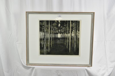 Lot 1126 - *Richard Bawden (b.1936) signed Artist’s Proof - Solitary Walk, 35cm x 40cm, mounted in glazed frame