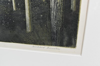 Lot 1126 - *Richard Bawden (b.1936) signed Artist’s Proof - Solitary Walk, 35cm x 40cm, mounted in glazed frame