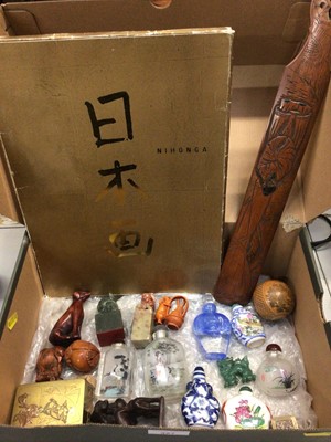 Lot 327 - Collection of Chinese snuff bottles, other Chinese and Japanese items