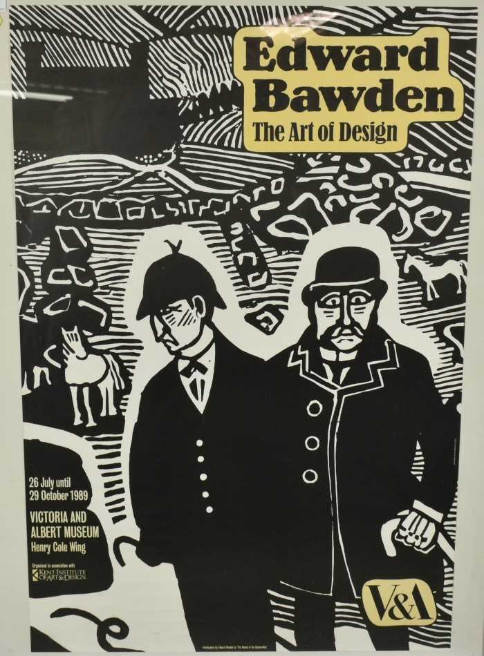 Lot 1133 - Edward Bawden (1903-1989) V&A exhibition poster - The Art of Design, 1989, 76cm x 50.5cm in glazed frame