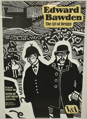 Lot 1133 - Edward Bawden (1903-1989) V&A exhibition poster - The Art of Design, 1989, 76cm x 50.5cm in glazed frame