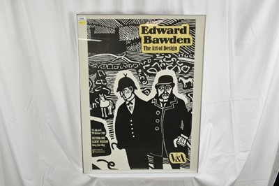 Lot 1133 - Edward Bawden (1903-1989) V&A exhibition poster - The Art of Design, 1989, 76cm x 50.5cm in glazed frame