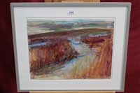 Lot 1121 - Joan Hodes (b. 1925), watercolour - Marshes,...