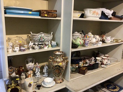 Lot 256 - Lot decorative china including Carlton Ware , glassware , ornaments and sundries