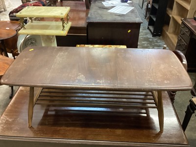 Lot 1067 - Errol coffee table with magazine rack undertier, 105cm wide, 46cm deep, 36cm high