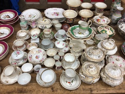 Lot 25 - Good collection of Regency ceramics, including vases and teawares