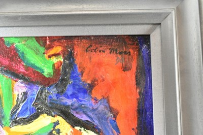 Lot 1159 - *Colin Moss (1914-2005) oil on board - Seated Nude Torso, signed and dated '90, 75cm x 57cm, in painted frame
